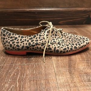 Dolce Vita Leather Animal Print Shoes